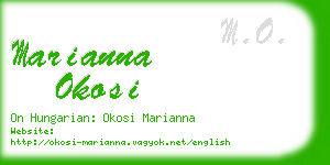 marianna okosi business card